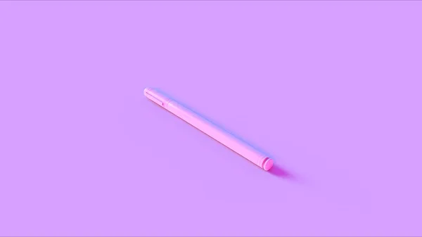 Pink Pen Illustration Rendering — Stock Photo, Image