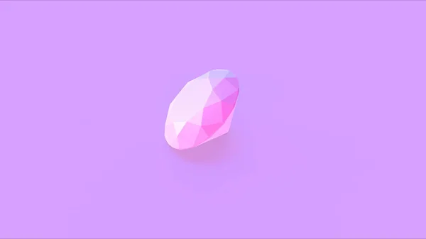 Diamante Rosa Grande Ilustración Render — Foto de Stock