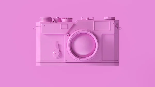 Pink Vintage Camera Illusztráció Renderelés — Stock Fotó
