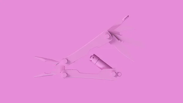 Pink Multi tool 3d illustration 3d render