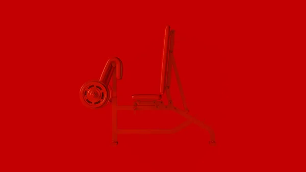 Banc Musculation Red Curl Illustration — Photo