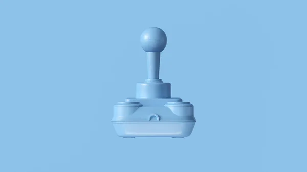 Blue Retro Wireless Joystick 3d illustration 3d render