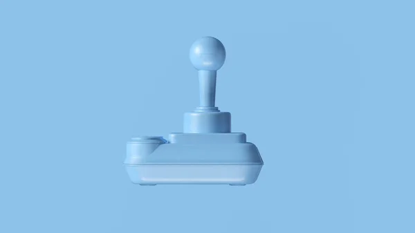 Retro Azul Joystick Inalámbrico Ilustración Render —  Fotos de Stock