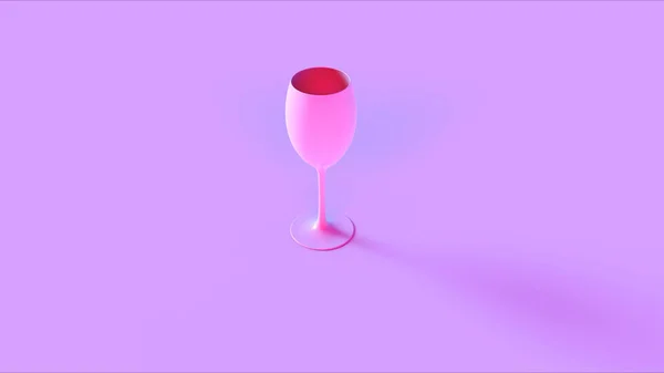 Pink Wine Glass Ілюстрація Рендерингу — стокове фото