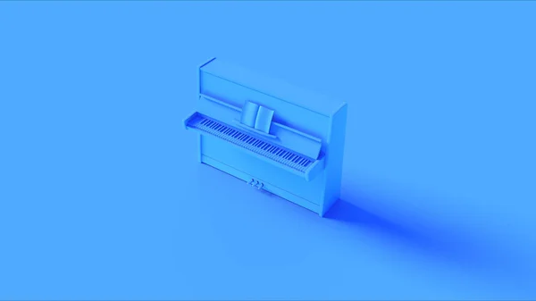 Azul Clássico Vertical Piano Ilustração Render — Fotografia de Stock