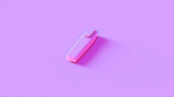 Pink Highlighter Pen Ілюстрація Рендерингу — стокове фото