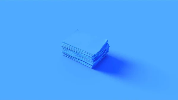 ファイルの青いスタック イラスト レンダリング — ストック写真