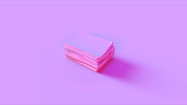 Pink Stack Files Illustration Render — Stok Foto