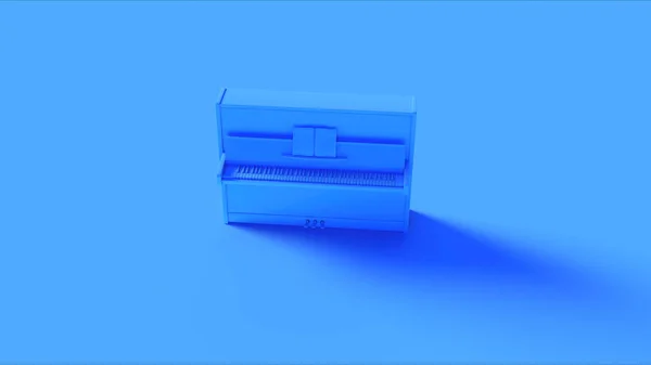 Azul Clássico Vertical Piano Ilustração Render — Fotografia de Stock