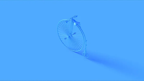 蓝色佩妮法斯丁自行车3D插图3D渲染 — 图库照片
