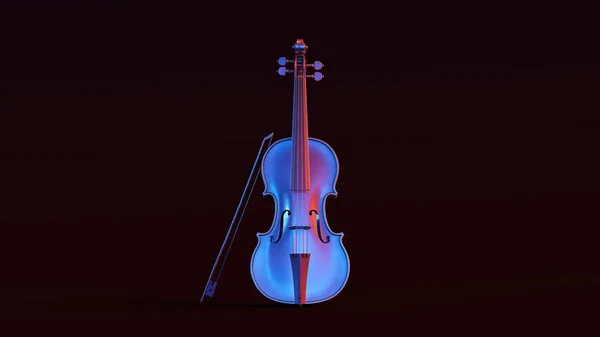 Silver Violin Illustration Rendering — Stockfoto