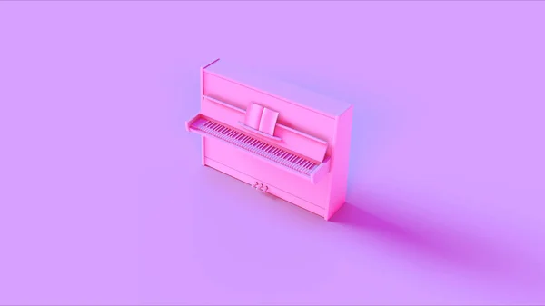 Pink Classic Upright Piano Ілюстрація Рендерингу — стокове фото