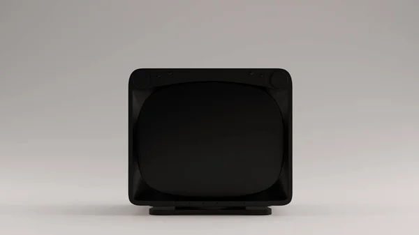 Black Vintage Square TV Television 3d illustration 3d render