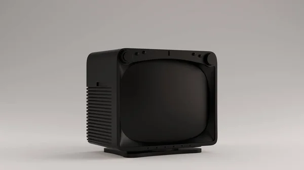 Czarny Vintage Square Telewizja Ilustracja Render — Zdjęcie stockowe