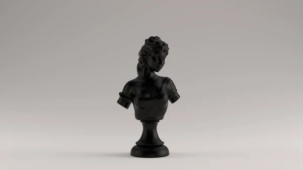 Black Bust Sculpture Illustration Render — Stock Photo, Image