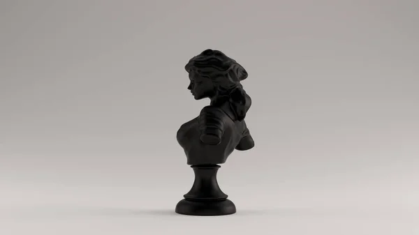 Black Bust Sculpture Illustration Render — Stock Photo, Image