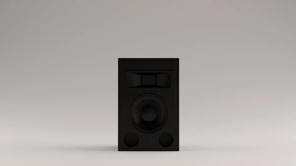 Altavoz Tradicional Negro Altavoz Ilustración Render — Foto de Stock