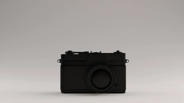 Schwarze Vintage Kamera Mit Verstellbarem Objektiv Abbildung Renderer — Stockfoto