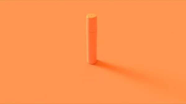 オレンジシェービングフォーム缶3Dイラスト3Dレンダリング — ストック写真