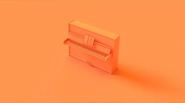 Naranja Clásico Vertical Piano Ilustración Render — Foto de Stock