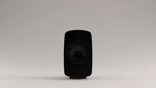 Zwarte Moderne Desktop Speaker Illustratie Renderen — Stockfoto