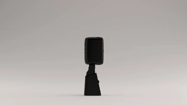 Чорний Вінтажний Мікрофон Ілюстрація Рендеринг — стокове фото