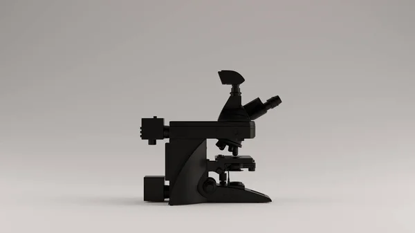 Microscopio Digital Moderno Negro Ilustración Render — Foto de Stock