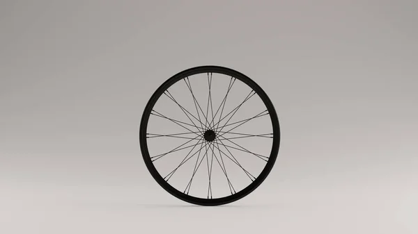 ブラック自転車ホイール3Dイラスト3Dレンダー — ストック写真