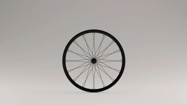 Preto Bicicleta Roda Ilustração Render — Fotografia de Stock