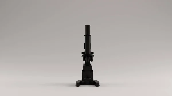 Microscopio Tradicional Negro Ilustración Render —  Fotos de Stock