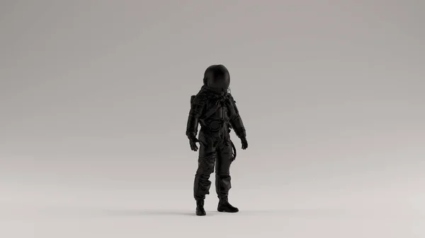 Fekete Űrhajós Advanced Legénység Escape Suit Illusztráció Render — Stock Fotó