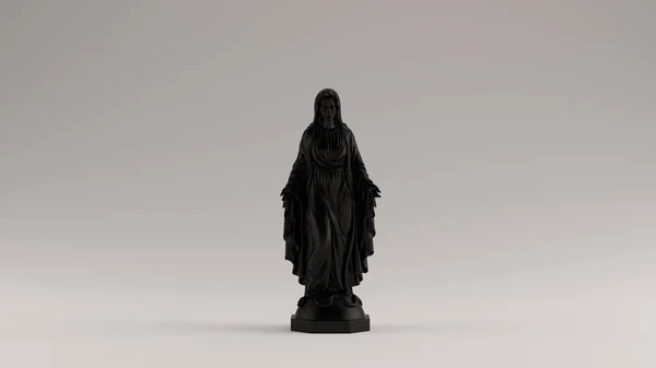 Vergine Nera Maria Madre Gesù Statua Illustrazione Render — Foto Stock