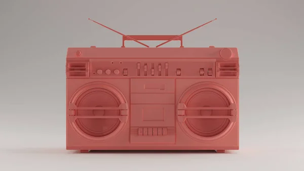 Różowy Boombox Ilustracja Render — Zdjęcie stockowe