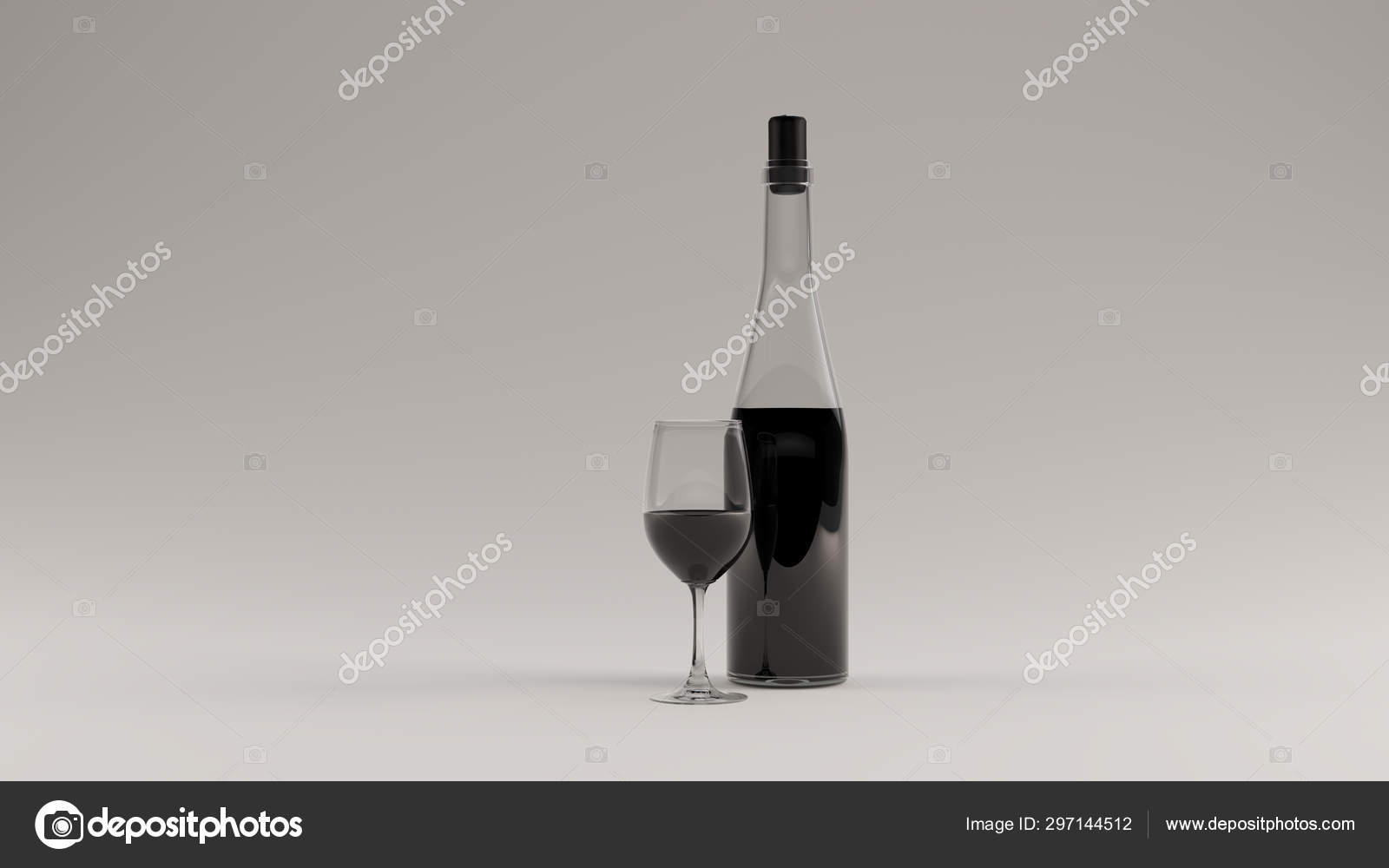 Wine Glass with Bottle cork