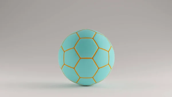 Gulf Blue Turquoise Oranje Voetbal — Stockfoto