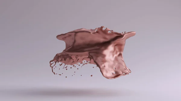Copper Splash Illustration Render — Stok Foto