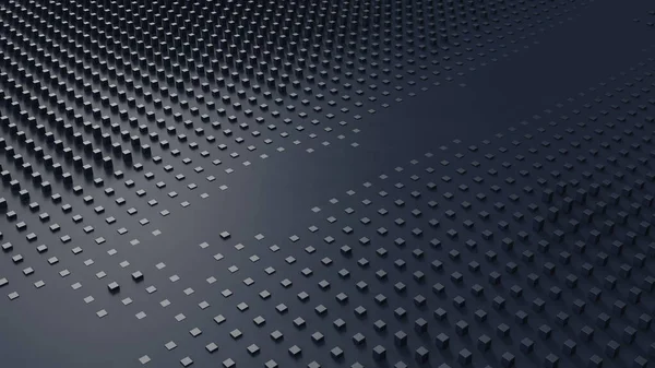 Blue Cube Grid Smudged Floor Plane Background Illustration Render — стоковое фото
