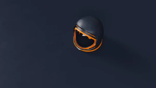 Астронавт Helmet Blue Orange White Visor Illustration Render — стокове фото