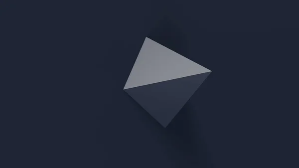 Navy Blue Pyramid Block Illustration Render — стокове фото