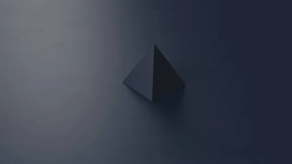 ネイビーブルーピラミッドブロック3Dイラスト 3Dレンダリング — ストック写真