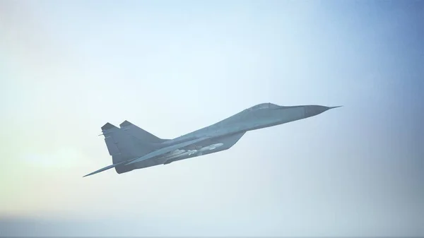 Taktik Jet Savaş Uçakları Alçaktan Uçuyor Gün Batımı Görüntü — Stok fotoğraf