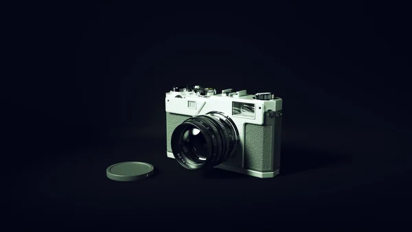 Vintage Camera with Adjustable Lens 3d illustration 3d render
