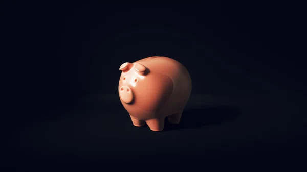 Pink Piggy Bank Illustratie Renderen — Stockfoto