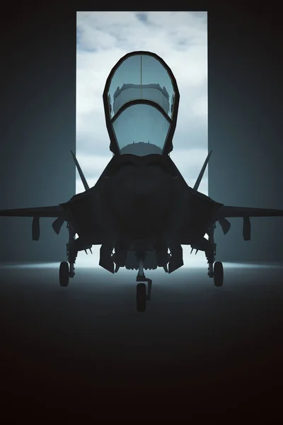 Strike Aircraft Hanger Illustrazione — Foto Stock