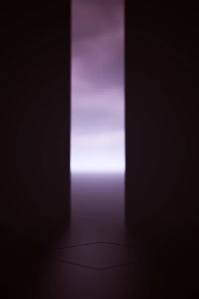 Futuristic Dark Room Background Illustration — Stock Photo, Image