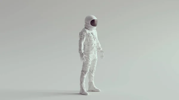 Astronauta Marina Blanca Con Ilustración Visor Negro —  Fotos de Stock