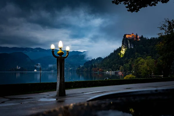 Bled Lake Castle Blejski Grad Fortress Historic Heritage Buildings Tourist — Stock Photo, Image