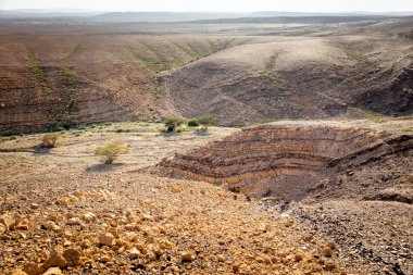 Dağ Vadi Manzaralı, İsrail doğa çöl.