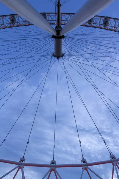 London Eye Londres Soir Été — Photo