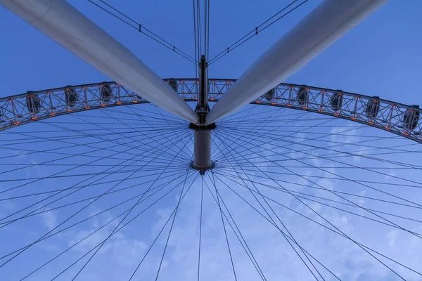 London Eye Londres Soir Été — Photo